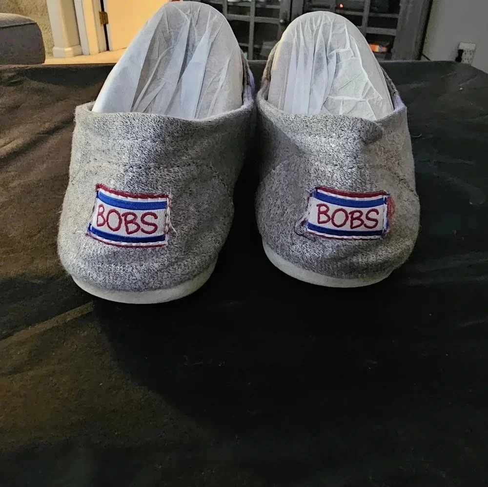 Bobs by Sketchers Silver shoes - Picture 3 of 8